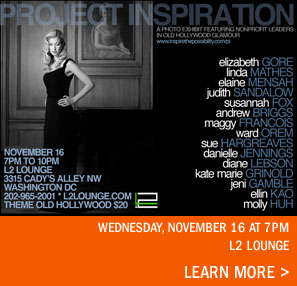 Project Inspiration November 16 7pm to 10pm L2 Lounge